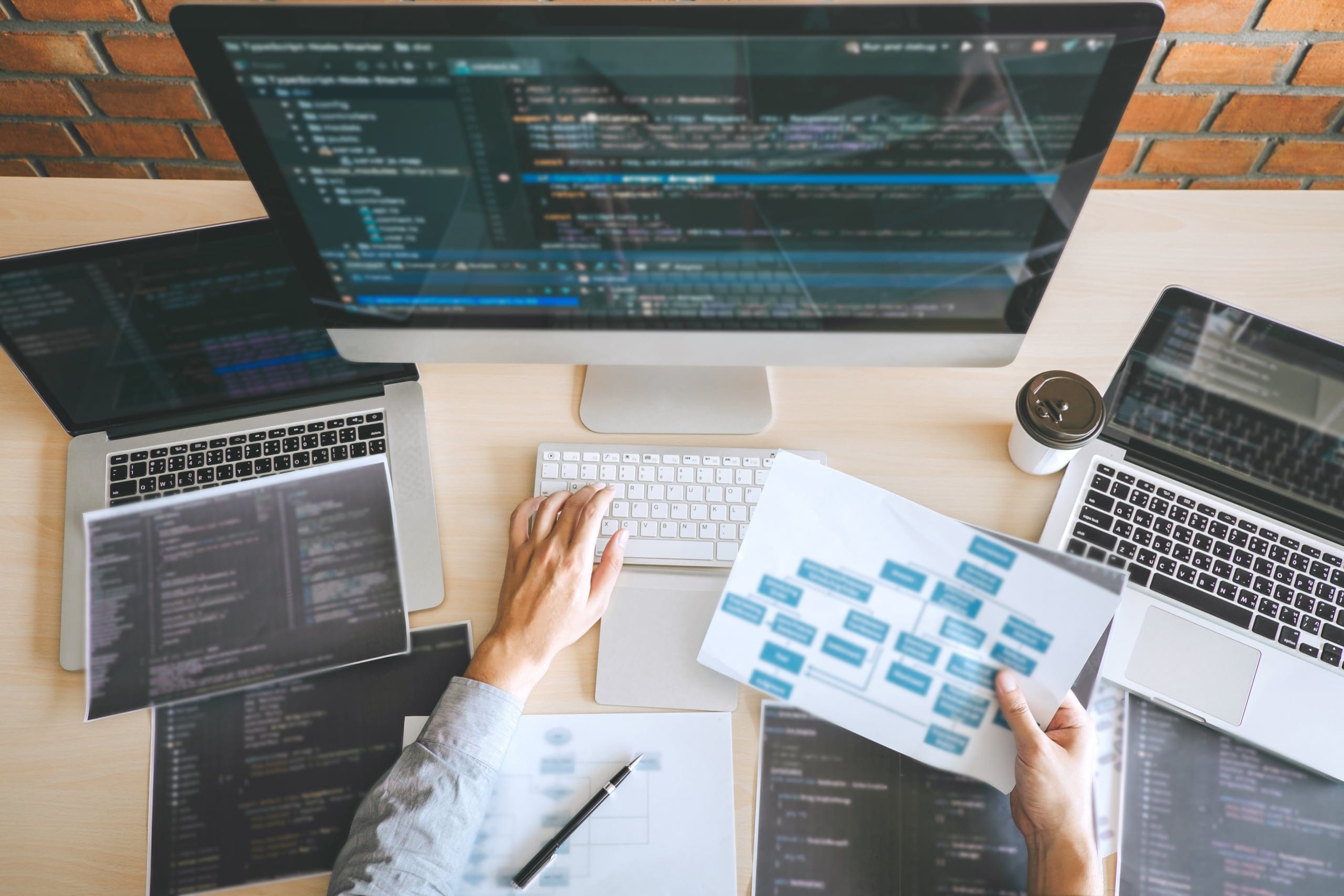 Professional Developer programmer working a software website des Marketing Automation